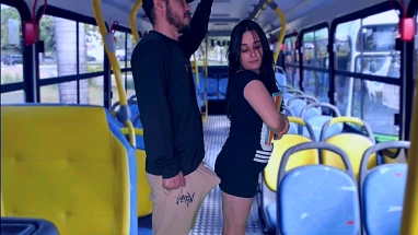 A student being groped on the bus in public!