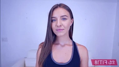 18yo Ukrainian Refugee Models In Yoga Pants and Fucked